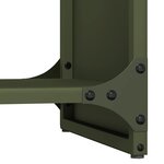 vidaXL Portant de bois chauffage vert olive 40x30x80 cm