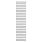 vidaXL Store zèbre gris clair largeur du tissu 55 9 cm polyester
