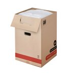 Pack and Move - Lot 30 Cartons Déménagement Premium - 40 X 40 X 60 Cm - Résistance 30 KG - Double Épaisseur - Poignées Renforcées - 2 Adhésifs Offerts