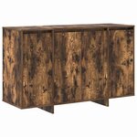 vidaXL Buffet Chêne fumé 120 x 41 x 75 cm Bois d'ingénierie