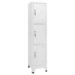 vidaXL Armoire à casier avec 3 compartiments 38x45x180 cm