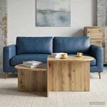 vidaXL Table basse Chêne artisanal 100 x 50 x 40 cm Bois d'ingénierie