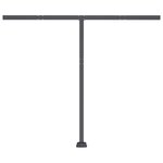 vidaXL Auvent manuel rétractable sur pied 350x250 cm Jaune/blanc