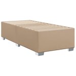 vidaXL Sommier à lattes de lit avec matelas Cappuccino 90x200 cm