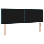 vidaXL Tête de lit avec tête de lit Bleu foncé 160 cm Cuir synthétique