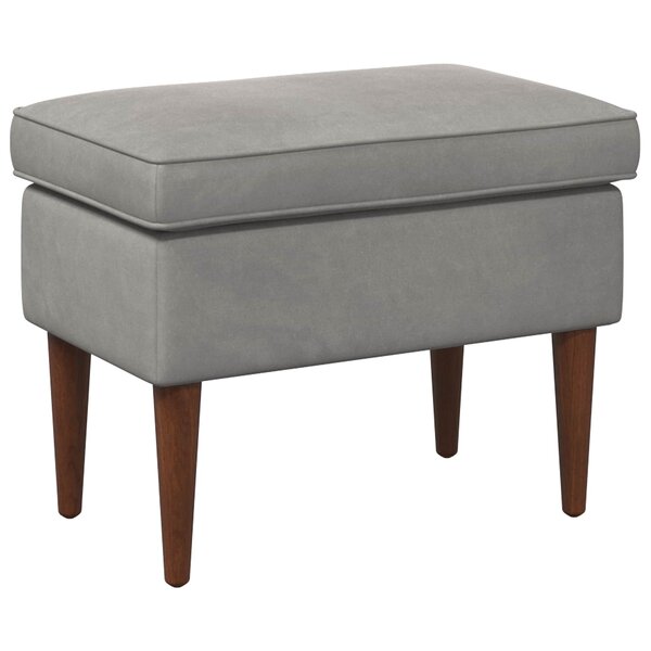 vidaXL Pouf Gris clair 55 x 35 x 41 cm Velours