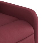 vidaXL Fauteuil de massage inclinable Rouge bordeaux Tissu