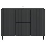 vidaXL Buffet avec tiroir Noir 89 x 34 5 x 62 cm Bois d'ingénierie