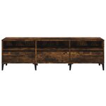 vidaXL Meuble TV chêne fumé 150x30x44 5 cm bois d'ingénierie