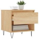 vidaXL Tables basses 2 Pièces chêne sonoma 50x46x50 cm bois d'ingénierie