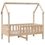 vidaXL Cadre de lit d'enfants forme de maison sans matelas pin