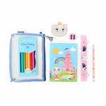 Kit Papeterie Enfants Rentrée Scolaire - Rose - Draeger