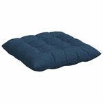 vidaXL Coussins de siège 2 Pièces Bleu 40 x 40 x 6 cm tissu