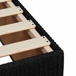 vidaXL Cadre de lit sans matelas noir 90x190 cm simple tissu