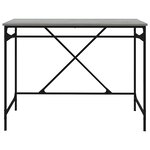 vidaXL Bureau sonoma gris 100x50x75 cm bois d'ingénierie et fer
