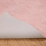 vidaXL Tapis en fausse Tafalla Rose 80 x 250 cm Polyester
