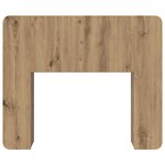 vidaXL Cabinet de Tête de Lit Chêne artisanal 80 cm Bois d'ingénierie
