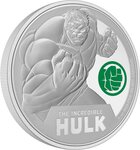 Pièce de monnaie en Argent 2 Dollars g 31.1 (1 oz) Millésime 2024 Marvel Niue INCREDIBLE HULK