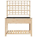 vidaXL Cache-pot de jardin avec étagère Beige 115 x 60.5 x 153 cm