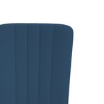 vidaXL Chaises à manger lot de 2 Bleu Velours