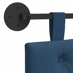 vidaXL Tête de lit suspendue Bleu Tissu