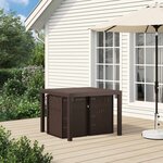 vidaXL Chaises de jardin salle à manger 2 Pièces Marron et crème PP