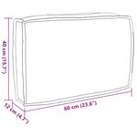 vidaXL Coussin Feuille Motif feuille 60 x 40 x 12 cm Tissu Oxford