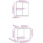 vidaXL Meubles de salle de bain 2 Pièces Blanc Bois d'ingénierie