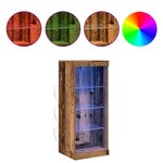 vidaXL Buffet LED Bois ancien 41 x 37 x 100 cm Bois d'ingénierie