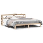 vidaXL Cadre de lit avec tête de lit sans matelas 180x200 cm