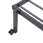 vidaXL Cadre de lit sans matelas pliable noir 80x200 cm acier