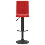 vidaXL Tabourets de bar lot de 2 rouge bordeaux velours