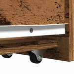 vidaXL Armoire de salle de bain étroite avec roulettes vieux bois