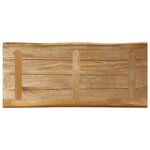 vidaXL Dessus de table bord vivant 100x40x2 5 cm bois de manguier brut