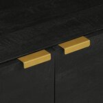 vidaXL Table basse Noir 80x50x40 cm Bois d'ingénierie