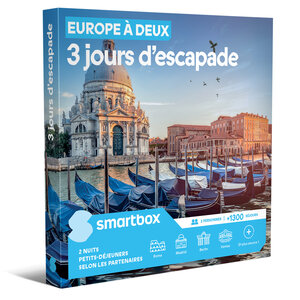 SMARTBOX - Coffret Cadeau Europe à deux - 3 jours d'escapade - Séjour
