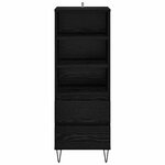 vidaXL Haut Armoire Chêne noir 40 x 36 x 110 cm Bois d'ingénierie