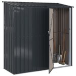 vidaXL Cabanons de jardin Anthracite 203 x 85 5 x 200 cm Métал