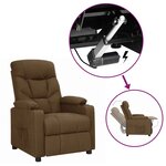 vidaXL Fauteuil Marron Tissu
