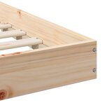 vidaXL Cadre de lit Marron 100 x 210 cm Bois massif en pin