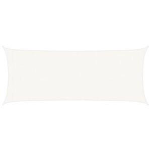 vidaXL Voile d'ombrage 160 g/m² Blanc 2x5 m PEHD