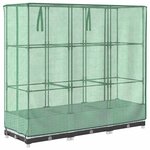 vidaXL Jardinière surélevée avec housse aspect rotin 120x40x123 cm