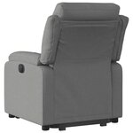 vidaXL Fauteuil inclinable Gris foncé Tissu