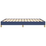 vidaXL Cadre de lit Bleu 160x200 cm Tissu