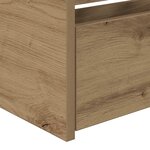 vidaXL Lit d'appoint Chêne artisanal 100 x 200 cm Bois d'ingénierie