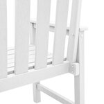 vidaXL Chaises de Salle à Manger 2 Pièces Blanches HDPE