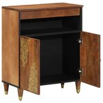 vidaXL Buffet 60x33x75 cm en bois massif
