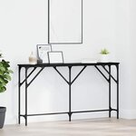 vidaXL Table console Chêne noir 140 x 23 x 75 cm
