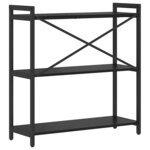 vidaXL Bibliothèque Chêne noir 80 x 30 x 83 cm Bois d'ingénierie