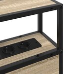 vidaXL Tête de lit de rangement Chêne Sonoma 100 cm Bois d'ingénierie